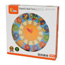 Magnetic bead tracing clock