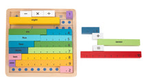 Wooden math counting rods