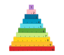 Math rods - counting game board wooden math tool