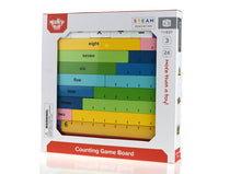 Math rods - counting game board wooden math tool