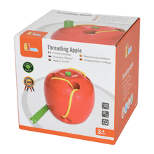 Wooden Lacing Threading apple