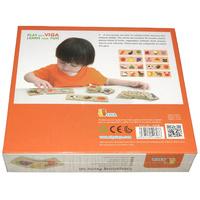 Categorizing wooden puzzle - teach children how to sort things into categories