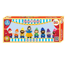 Wooden Finger puppets Snow white - Toddler kids preschool family daycare story telling aids