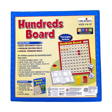 Hundred's Board Math Game activities counters