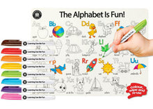 Learning can be fun Colour in placemat Alphabet is fun
