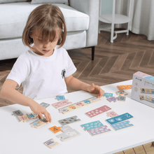 Wooden number puzzles