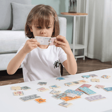 Wooden number puzzles