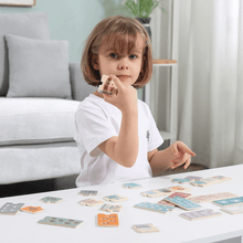 Wooden number puzzles