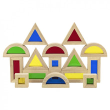 window sensory colour blocks shapes light table