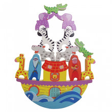 Wooden Noah's ark balance game - wooden animals