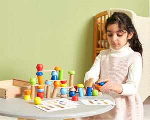 Wood Tower block building game