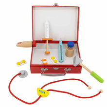 Doctors suitcase and wooden toys 