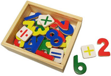 Wooden magnetic numbers and mathematical signs