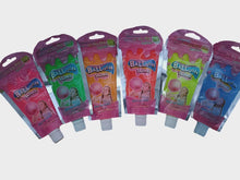 Packaged Balloon Slime products in various colors on a white background