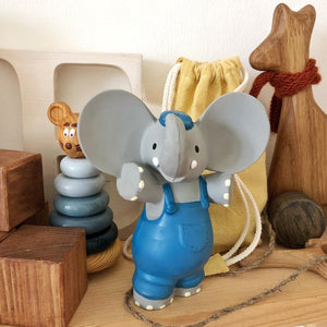 Alvin the Elephant all-natural rubber squeaker toy