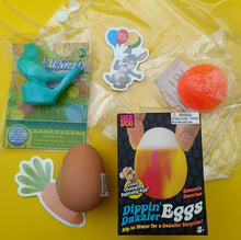 Easter stickers, bouncing egg, squishy egg fidget