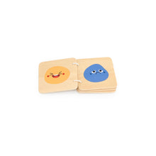Wooden toy book emotions