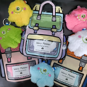 Worry Monster Bag tag - Kids Anxiety keyring  - Advancing All Children