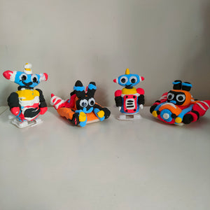 Air dry clay Future world - DIY Pull back and walking toys