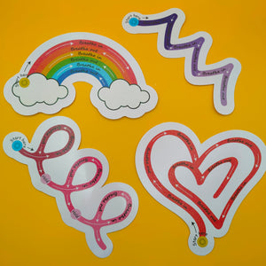 Mindfulness Sticker Packs - Breathing anxiety calming tactile