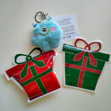 Christmas packed - Worry Monster Plush - School bag tag