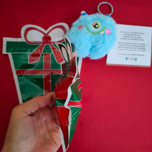 Christmas packed - Worry Monster Plush - School bag tag