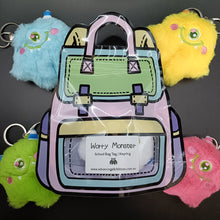 Worry Monster Bag tag - Kids Anxiety keyring  - Advancing All Children