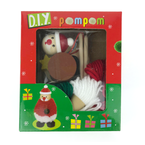 Santa and Christmas tree Pom pom decoration diy kit