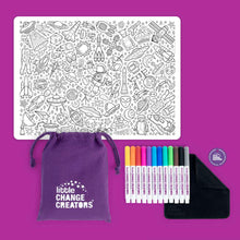 Outer space Re-FUN-able colouring set