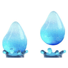 Two blue teardrop-shaped objects with 'Dob' branding on a white background