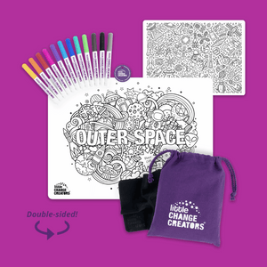 Outer space Re-FUN-able colouring set