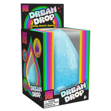 Dream Drop toy packaging with colorful design and text on a white background