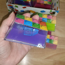 Brick building with putty sensory 