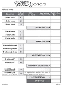 Possum word building game - A great game to support literacy and language goals.