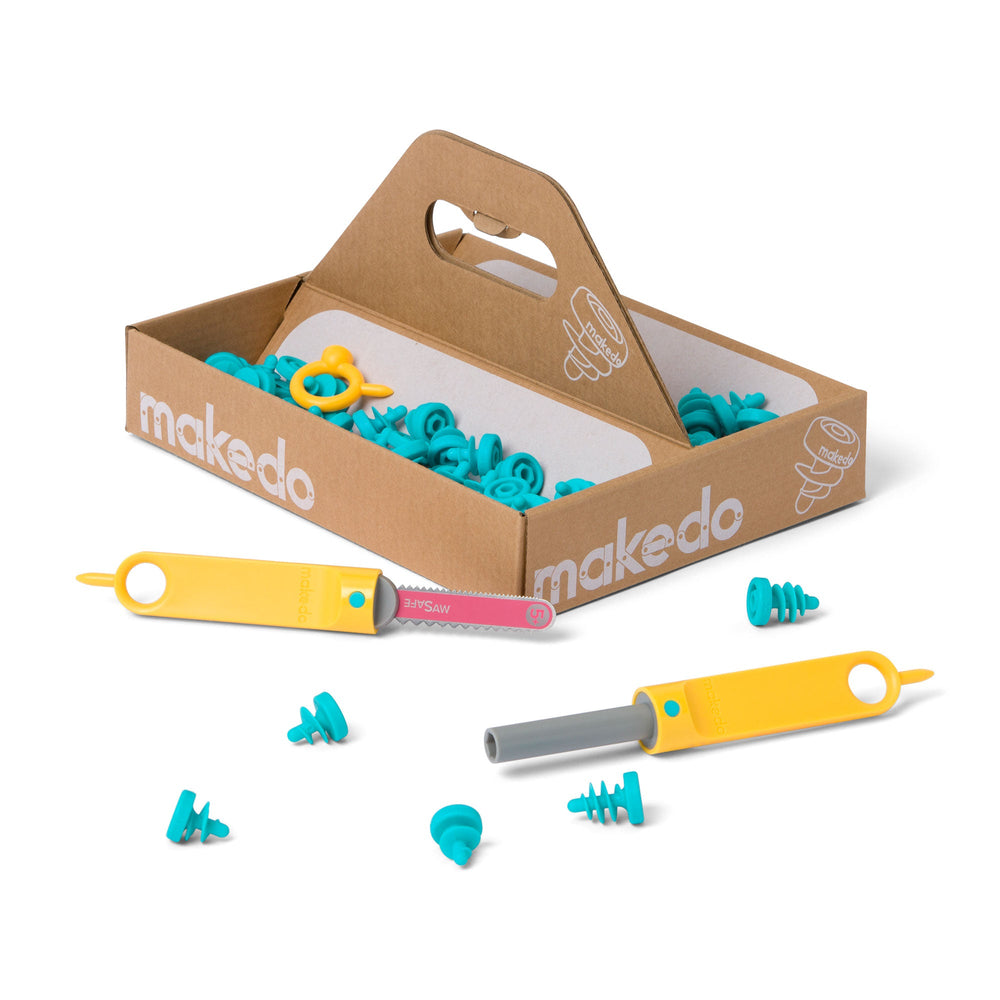 makedo Explore  - cardboard toolset for kids - cardboard saw, screwdriver, scrus and more 