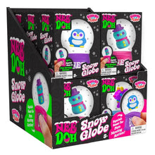 Display of Nee Doh Snow Globe toys in packaging
