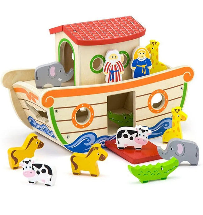 Wooden Noah's Ark Shape Sorter 