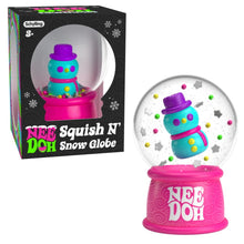 Nee Doh Squish N Snow Globe with packaging on a white background