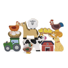 Wood farm Stacking game
