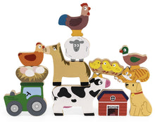 Wood farm Stacking game 