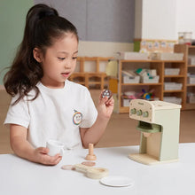 Wooden PolerB kids pretend play coffee machine 