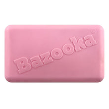 Pink bar of soap with 'Bazooka' branding on a white background
