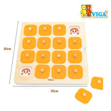 Wooden memory game