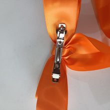 Long Ribbon Hair bow - Orange