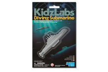 Packaging of a diving submarine toy from KidzLabs on a white background
