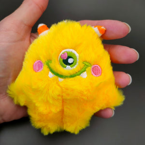 Worry Monster - Pocket buddy - Children's anxiety worries fears best friend. School Bag tag 