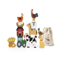 Wood farm Stacking game
