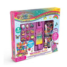 Rainbow Loom kit packaging with colorful design and text on a white background