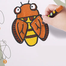 DRAWING BOOK-CARTOON CHARACTERS - STEP BY STEP