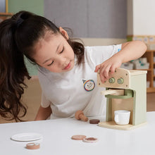 Wooden PolerB kids pretend play coffee machine 